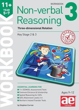 portada 11+ Non-Verbal Reasoning Year 5-7 Workbook 3: Three-Dimensional Rotation