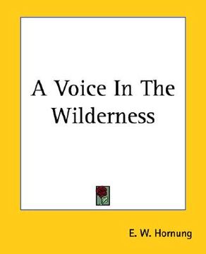 portada a voice in the wilderness (en Inglés)