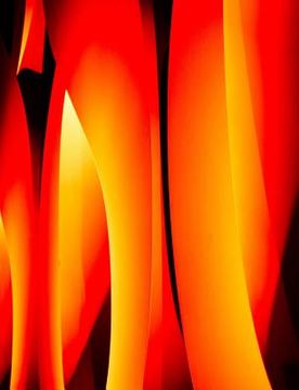 portada Abstract Flames Notebook: Wide Ruled 100 Sheets/200 Pages 7.44x9.69 (en Inglés)