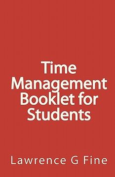 portada time management booklet for students (in English)