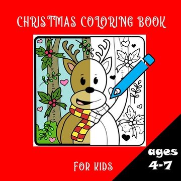portada Christmas coloring book for kids ages 4-7 (en Inglés)