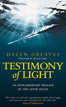 portada Testimony of Light: An Extraordinary Message of Life After Death (en Inglés)