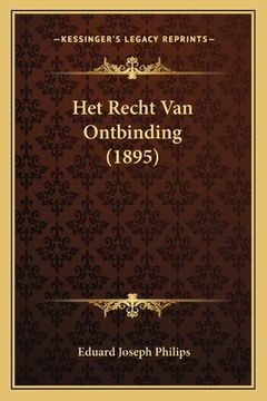 portada Het Recht Van Ontbinding (1895)