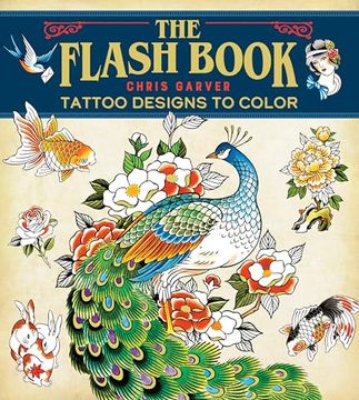 portada Flash Book: Hand-Drawn Tattoos to Color (en Inglés)