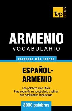 portada Vocabulario español-armenio - 3000 palabras más usadas (in Spanish)