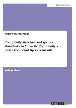 portada Community Structure and Species Abundant's in Antarctic Community's on Livingston Island Byers Peninsula 