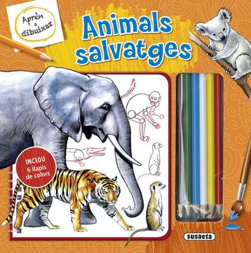 portada Animals Salvatges (Aprèn a Dibuixar) (in Spanish)