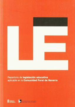 portada repertorio de legislacion educativa aplicable en la comunidad foral de navarra (in Spanish)