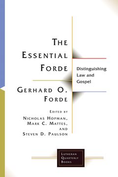 portada Essential Forde: Distinguishing Law and Gospel (en Inglés)