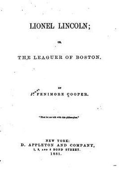 portada Lionel Lincoln, Or, The Leaguer of Boston