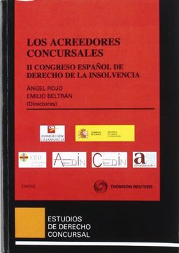 portada Los acreedores concursales - II congreso español de derecho de la insolvencia (Estudios Derecho Concursal)