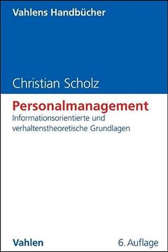 portada Personalmanagement: Informationsorientierte und Verhaltenstheoretische Grundlagen (en Alemán)