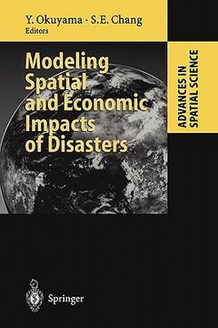 portada modeling spatial and economic impacts of disasters (in English)