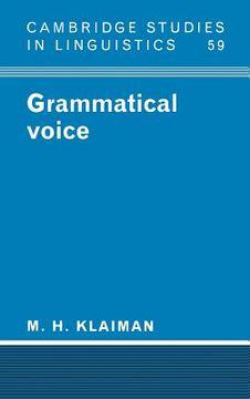 portada Grammatical Voice Hardback (Cambridge Studies in Linguistics) (en Inglés)