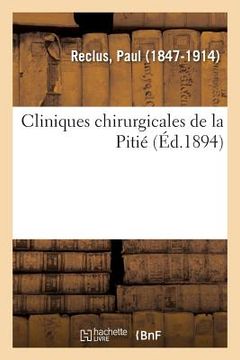 portada Cliniques Chirurgicales de la Pitié (en Francés)