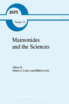 portada maimonides and the sciences (en Inglés)