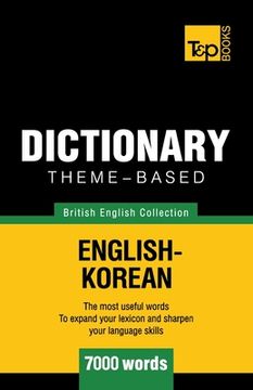portada Theme-based dictionary British English-Korean - 7000 words (in English)