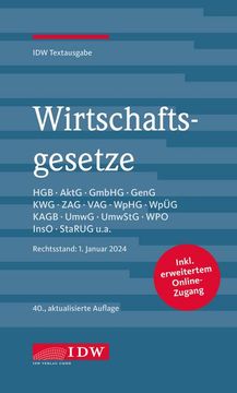 portada Wirtschaftsgesetze 2024 (en Alemán)