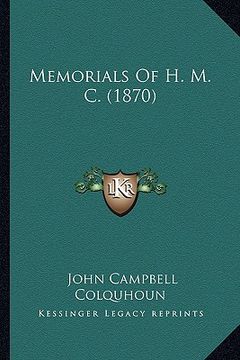 portada memorials of h. m. c. (1870) (en Inglés)