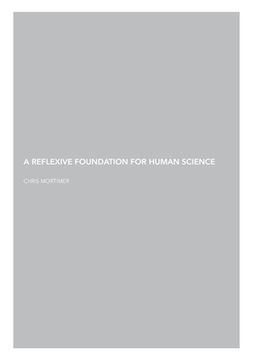 portada A Reflexive Foundation for Human Science (in English)