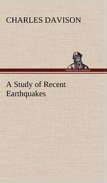 portada a study of recent earthquakes (en Inglés)