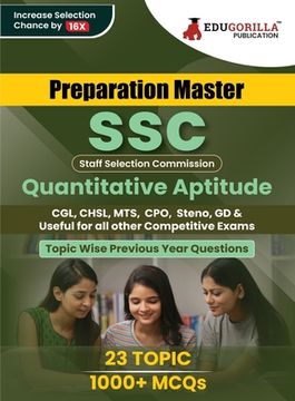 portada Preparation Master SSC Quantitative Aptitude: Topic-wise Previous Year Questions (PYQ) 2023 (English Edition) - 23 Solved Tests Useful for MTS, CHSL, (en Inglés)