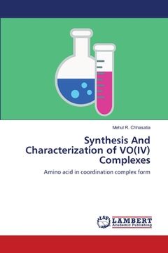 portada Synthesis And Characterization of VO(IV) Complexes (en Inglés)