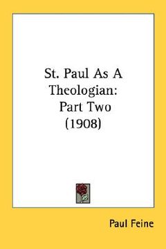 portada st. paul as a theologian: part two (1908) (en Inglés)