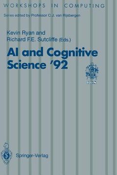 portada ai and cognitive science '92: university of limerick, 10-11 september 1992 (en Inglés)