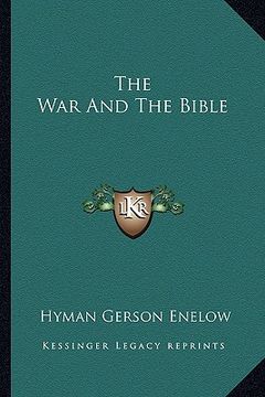 portada the war and the bible (en Inglés)