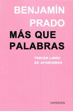 portada Más que Palabras: Tercer Libro de Aforismos (in Spanish)