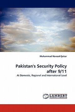portada pakistan's security policy after 9/11 (in English)