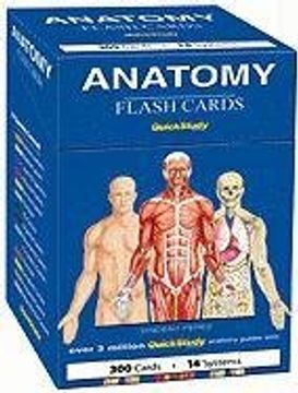 portada Anatomy Flash Cards: A Quickstudy Reference Tool (en Inglés)