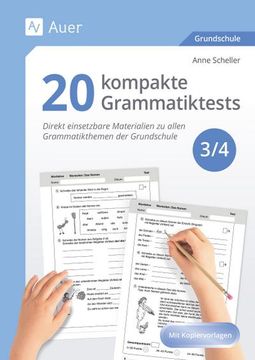 portada 20 Kompakte Grammatiktests für Klasse 3 und 4 (en Alemán)