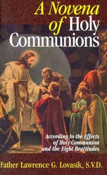 portada a novena of holy communions (en Inglés)