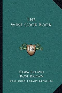 portada the wine cook book (in English)