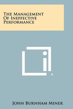 portada the management of ineffective performance (en Inglés)