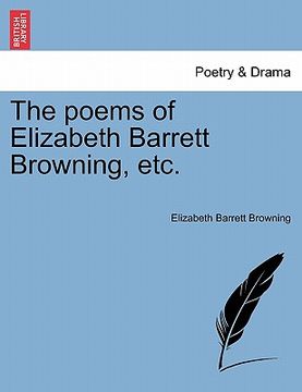 portada the poems of elizabeth barrett browning, etc. (en Inglés)