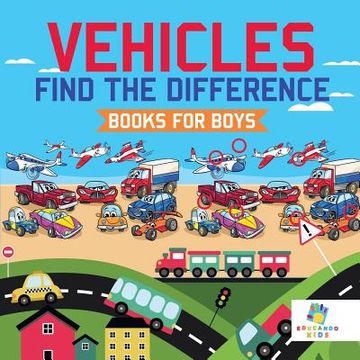 portada Vehicles Find the Difference Books for Boys