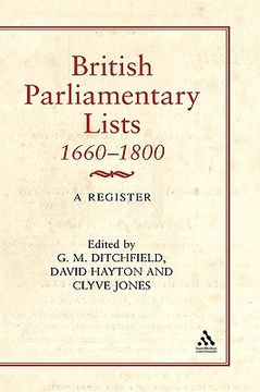portada british parliamentary lists, 1660-1880 (en Inglés)