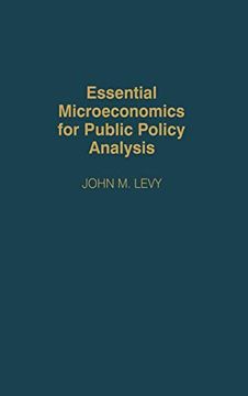 portada Essential Microeconomics for Public Policy Analysis (en Inglés)