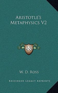 portada aristotle's metaphysics v2 (en Inglés)