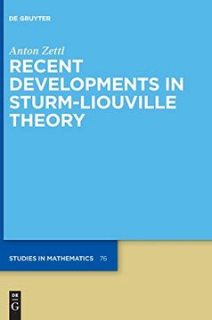 portada Recent Developments in Sturm-Liouville Theory: 76 (de Gruyter Studies in Mathematics, 76) (en Inglés)