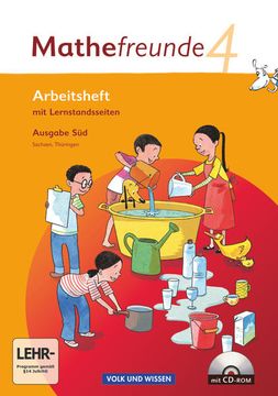 portada Mathefreunde - Ausgabe süd 2010 (Sachsen, Thüringen) - 4. Schuljahr: Arbeitsheft mit Cd-Rom (en Alemán)