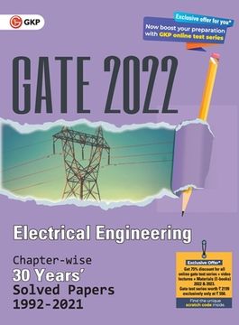 portada GATE 2022 Electrical Engineering - 30 Years Chapterwise Solved Paper (1992-2021) 