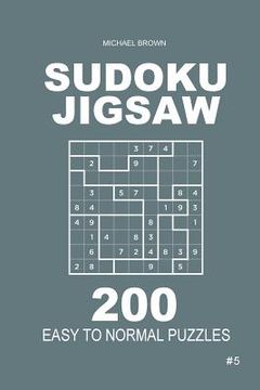 portada Sudoku Jigsaw - 200 Easy to Normal Puzzles 9x9 (Volume 5) (in English)