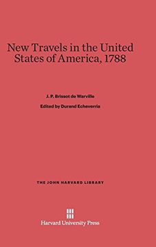 portada New Travels in the United States of America, 1788 (John Harvard Library (Hardcover)) (en Inglés)