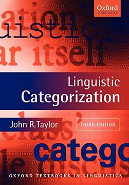 portada Linguistic Categorization (Oxford Textbooks in Linguistics) (en Inglés)