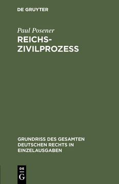 portada Reichszivilprozeß (en Alemán)