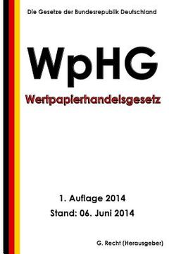 portada Wertpapierhandelsgesetz - WpHG (en Alemán)